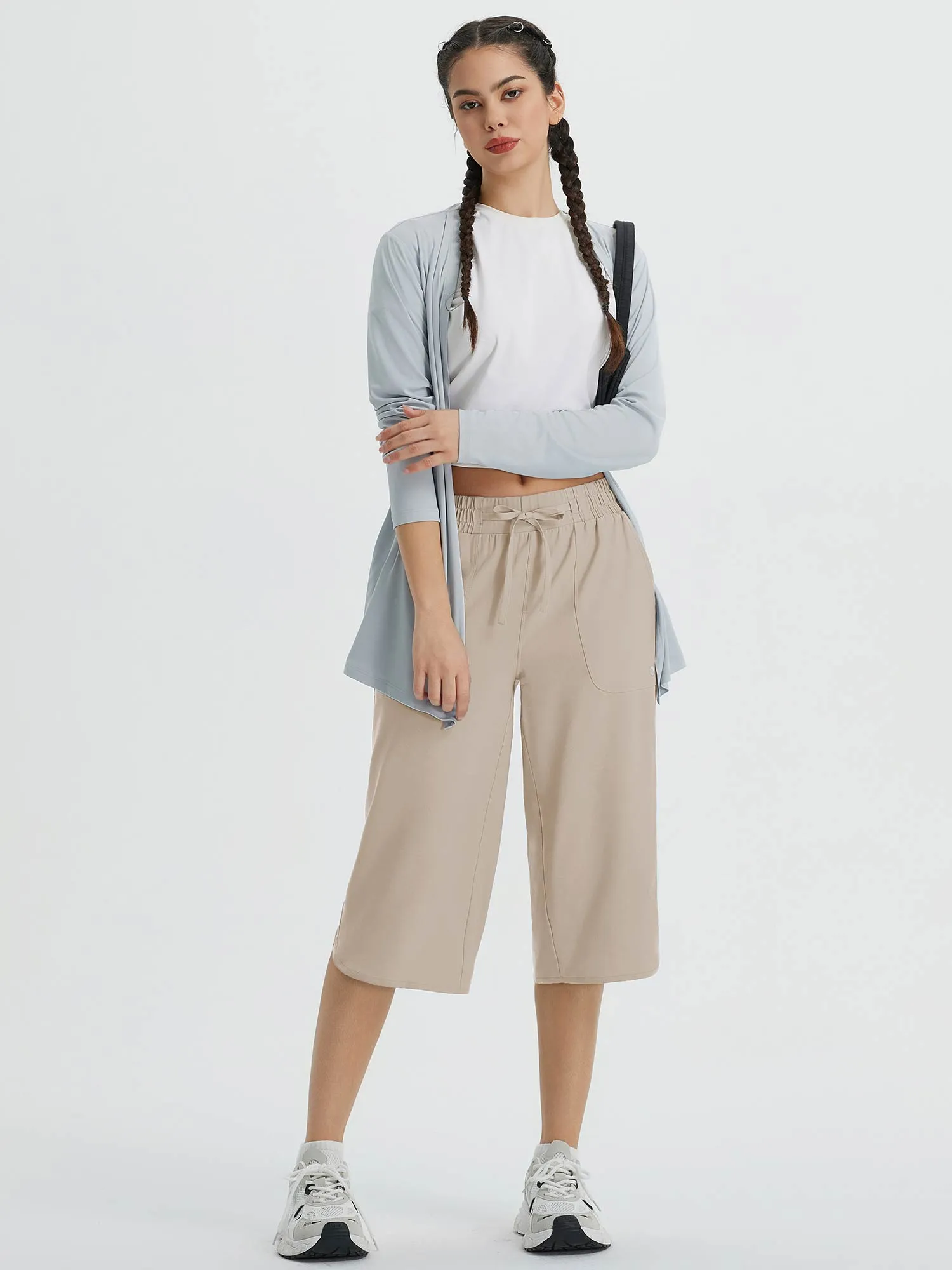 Raindrop Ready Wide-Leg Pants