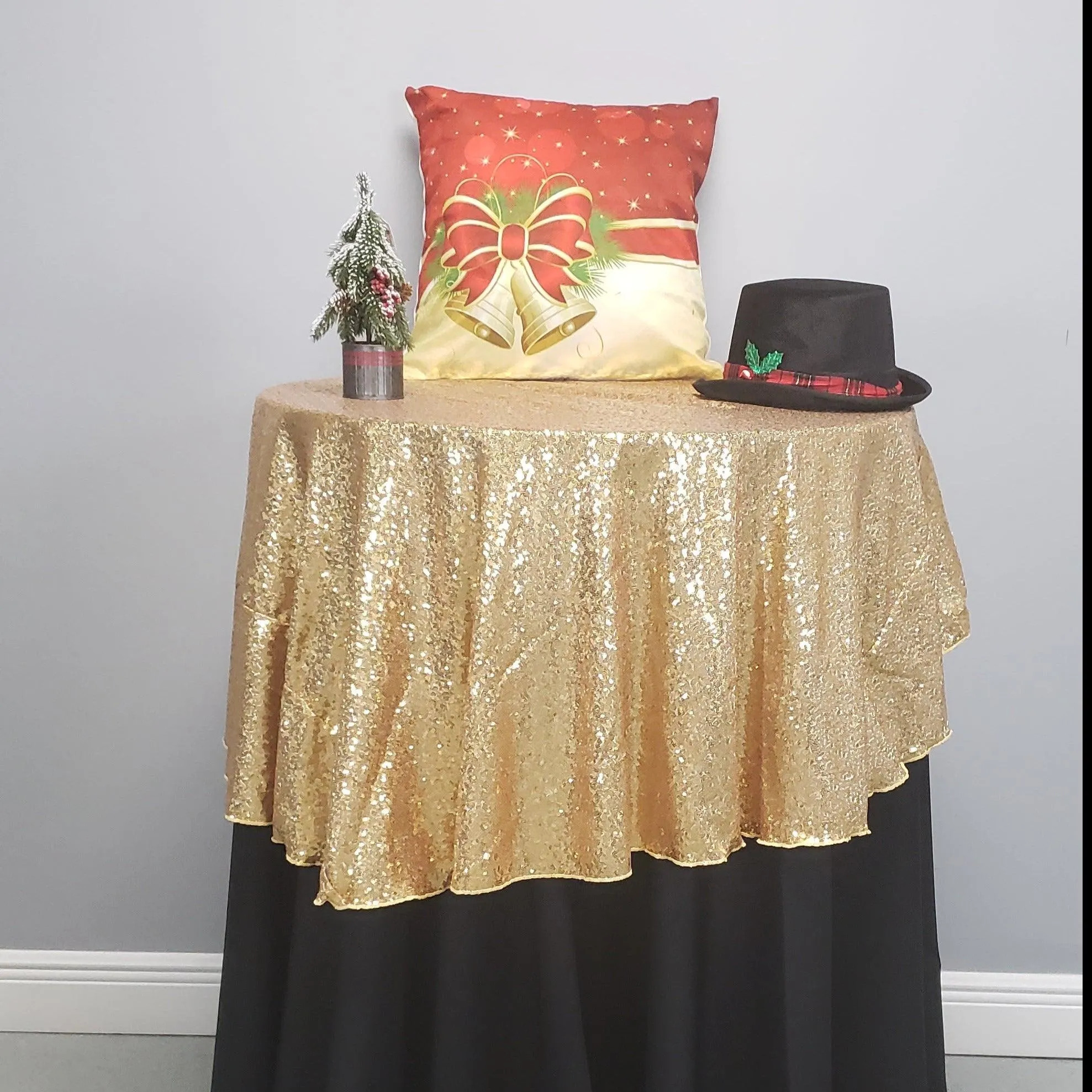 Round Sequin Tablecloth