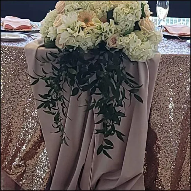Round Sequin Tablecloth