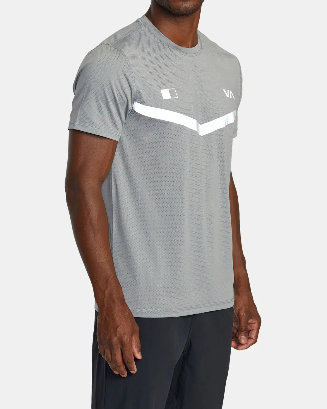 RVCA Runner Technical Short Sleeve Top - Stone