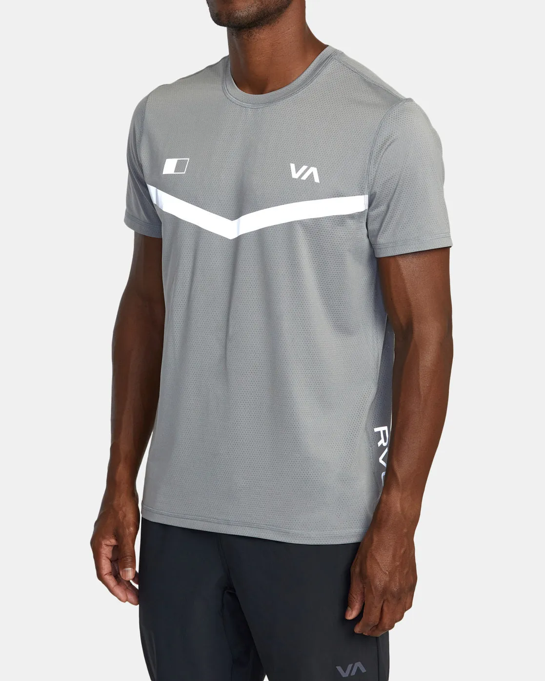 RVCA Runner Technical Short Sleeve Top - Stone