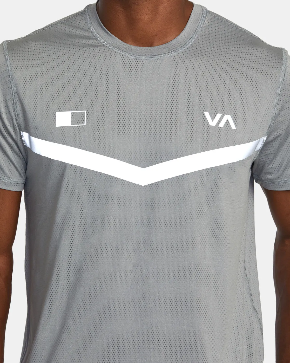 RVCA Runner Technical Short Sleeve Top - Stone