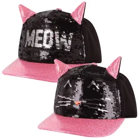 Skechers Junior Cat Ear Sequin Cap