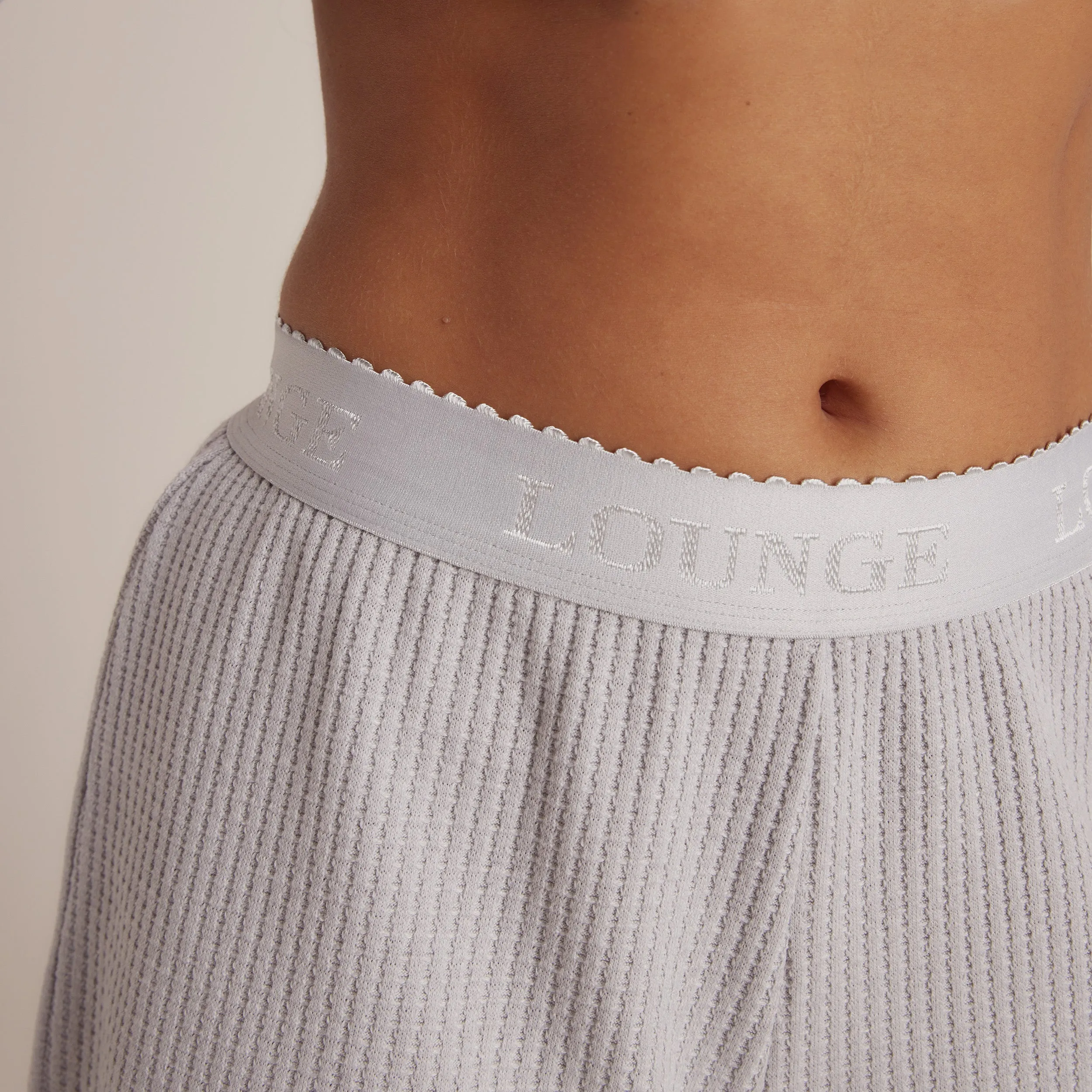 Soft Waffle Pajama Shorts - Frost
