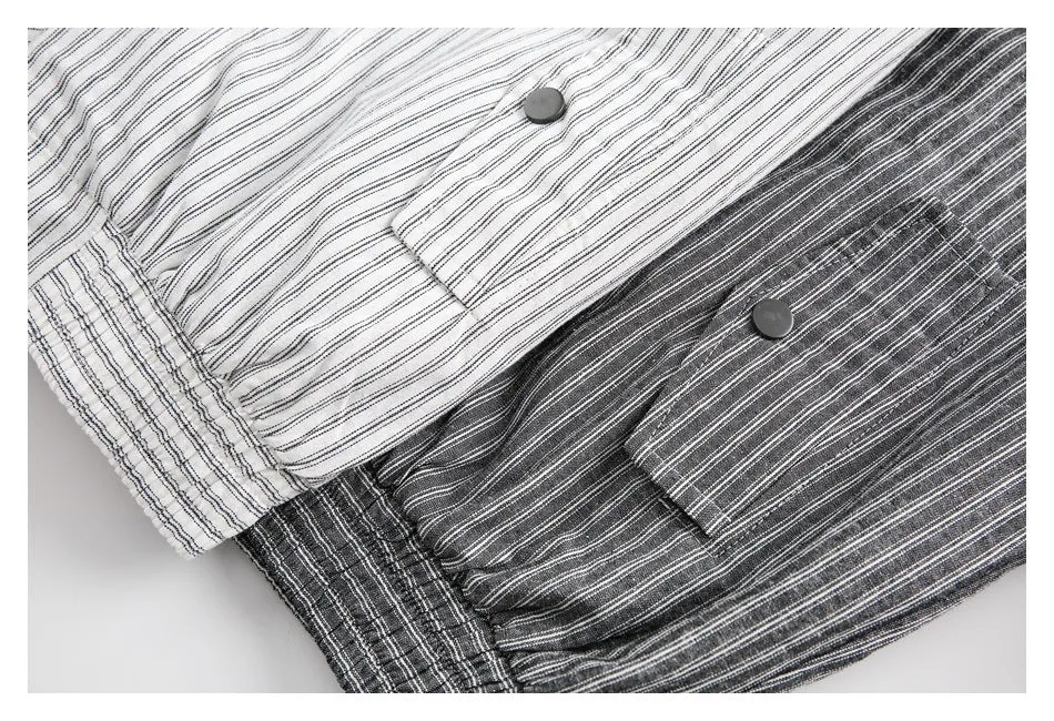 Striped Lightweight Windbreaker Jacket