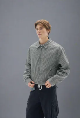 Striped Lightweight Windbreaker Jacket