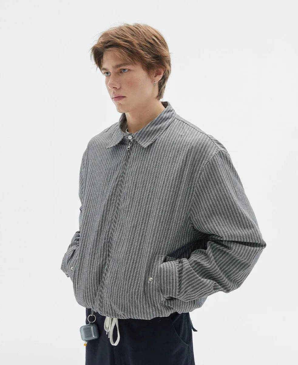 Striped Lightweight Windbreaker Jacket