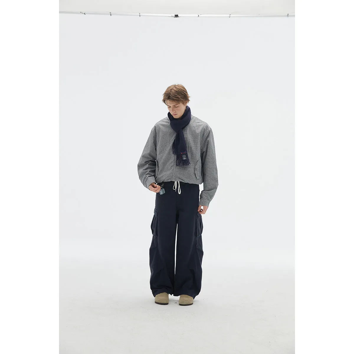 Striped Lightweight Windbreaker Jacket