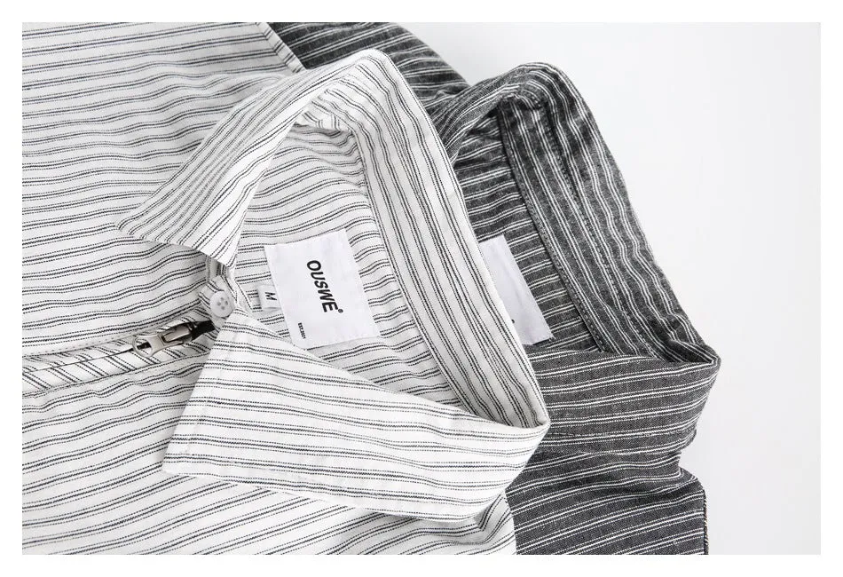 Striped Lightweight Windbreaker Jacket