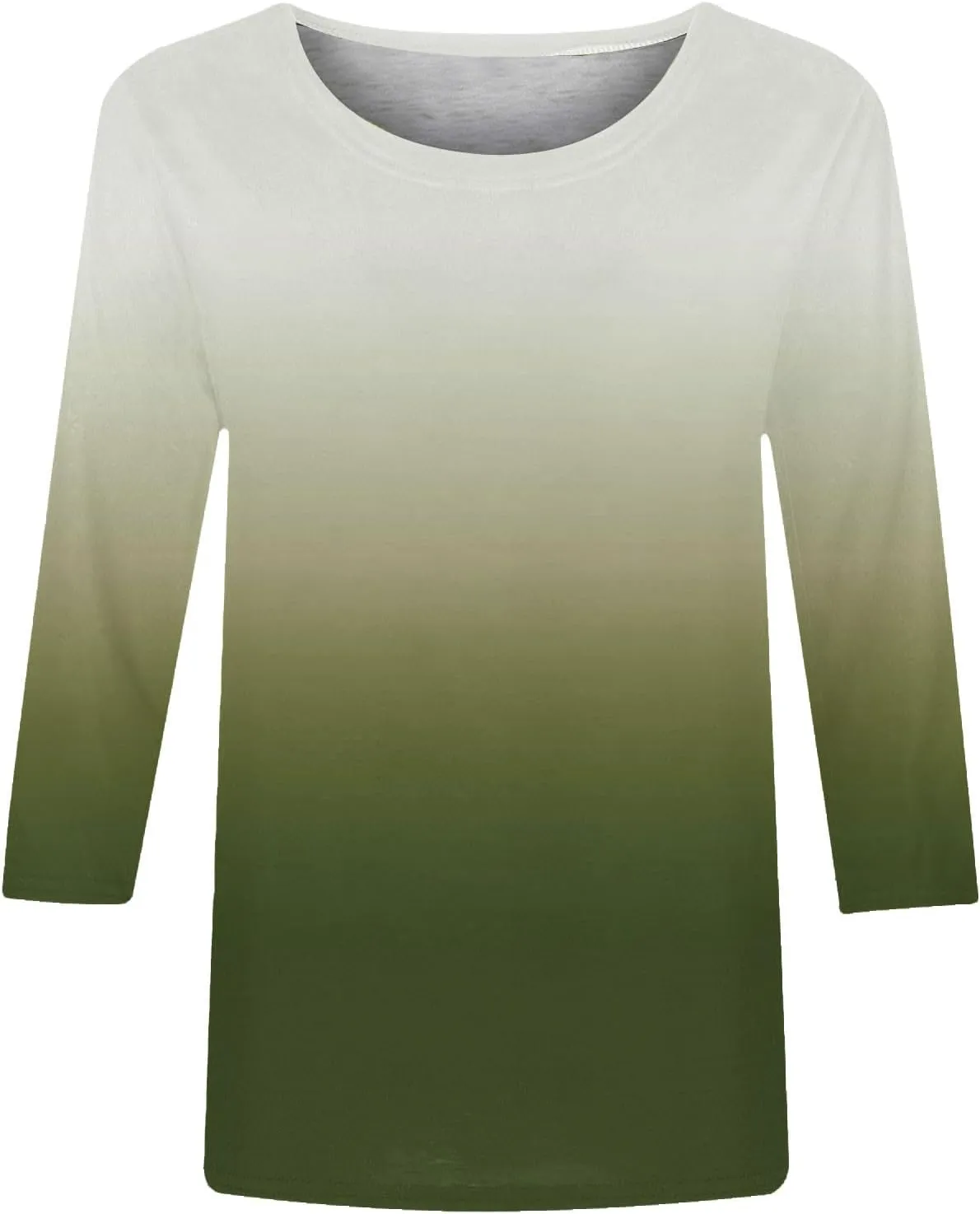 T Shirts for Women Summer Fall 3/4 Sleeve Boat Neck Loose Fit Long Tops T Shirt Women 2025 KQ