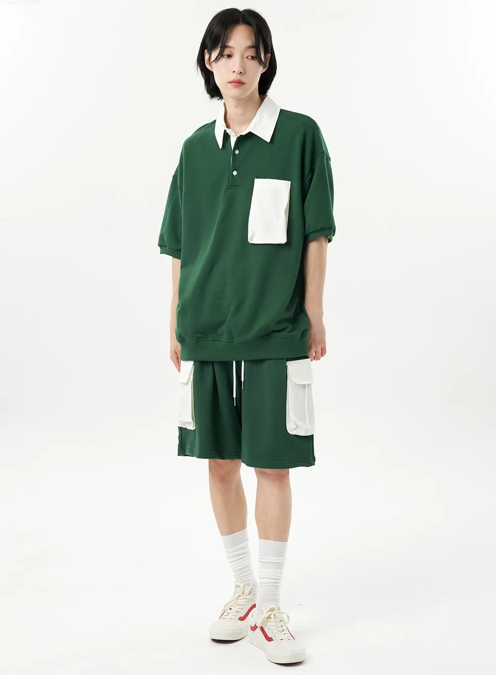 Two Color Polo Tee Unisex CU315