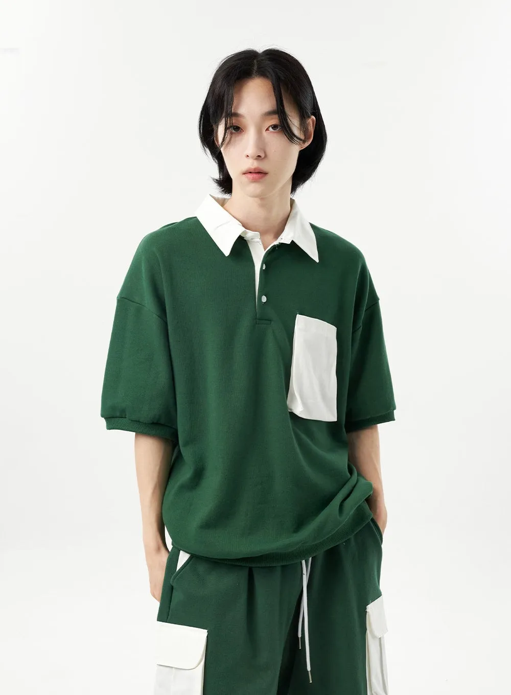 Two Color Polo Tee Unisex CU315