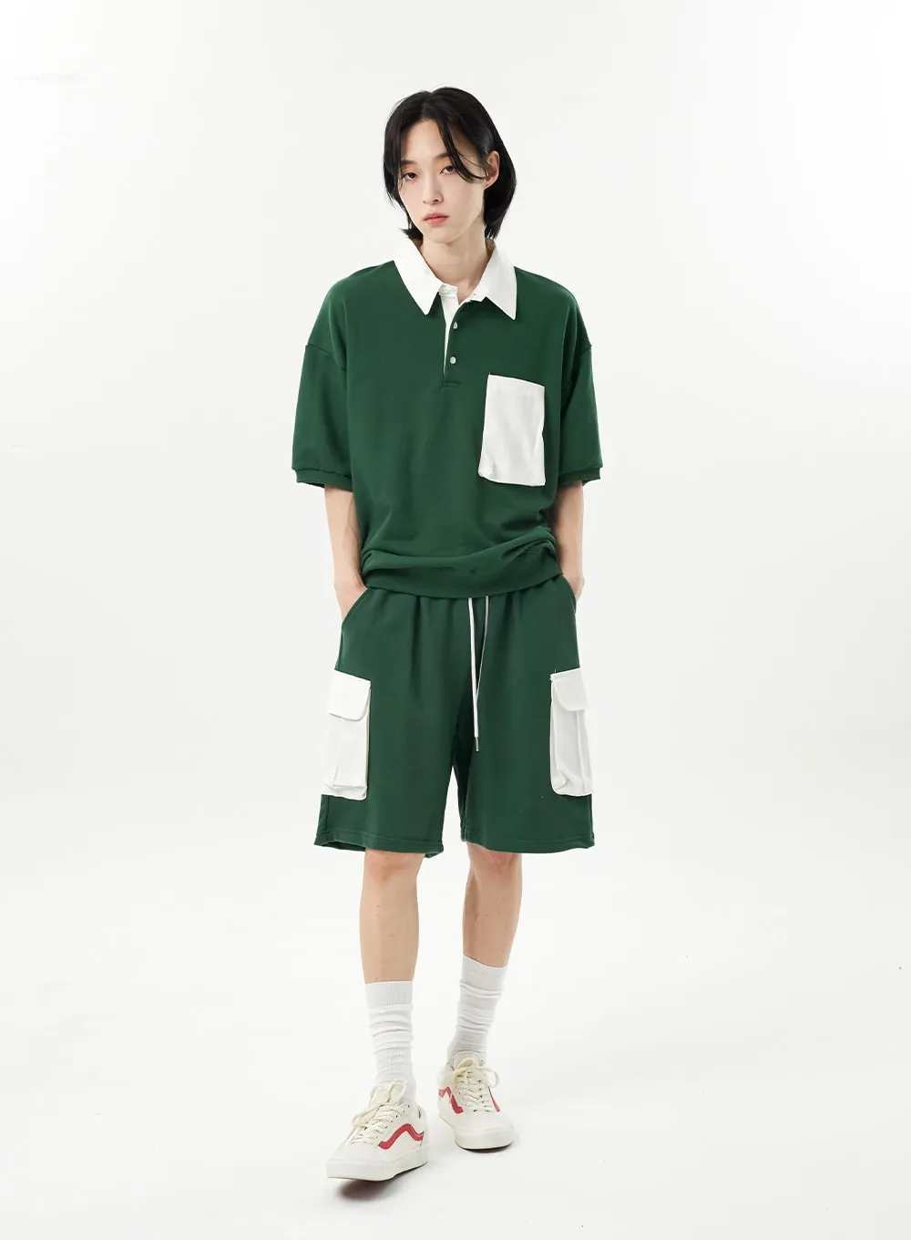 Two Color Polo Tee Unisex CU315