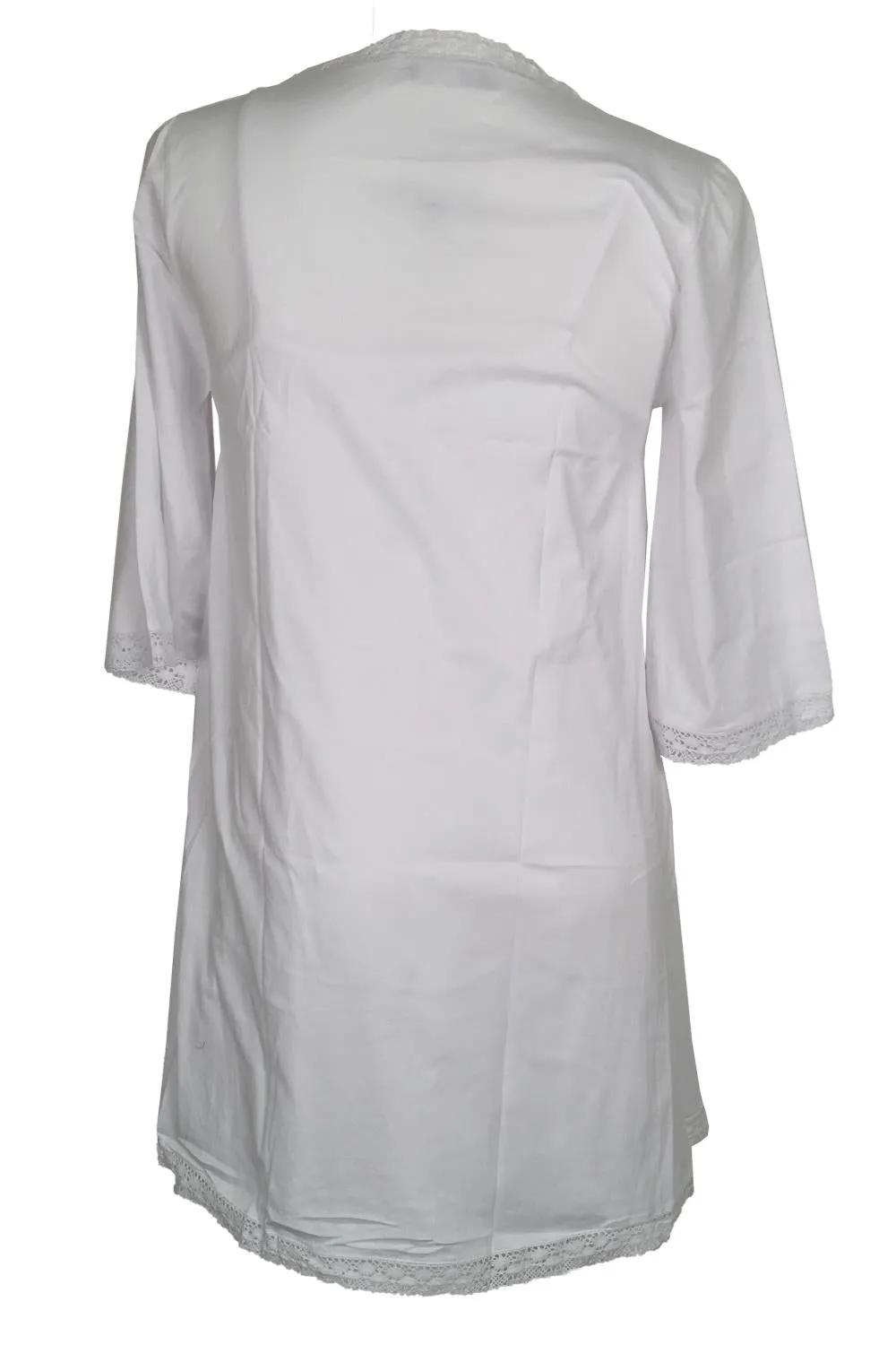 Victoriana Lucy Short Robe, White (467)e