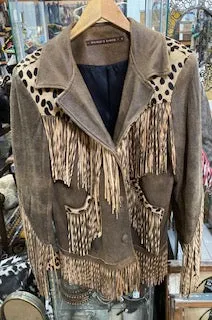 Vintage Double D Ranch Cheetah Chick Jacket M