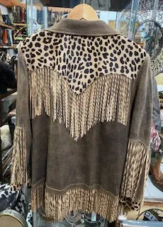Vintage Double D Ranch Cheetah Chick Jacket M