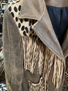 Vintage Double D Ranch Cheetah Chick Jacket M