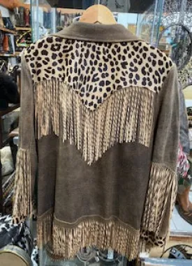 Vintage Double D Ranch Cheetah Chick Jacket M