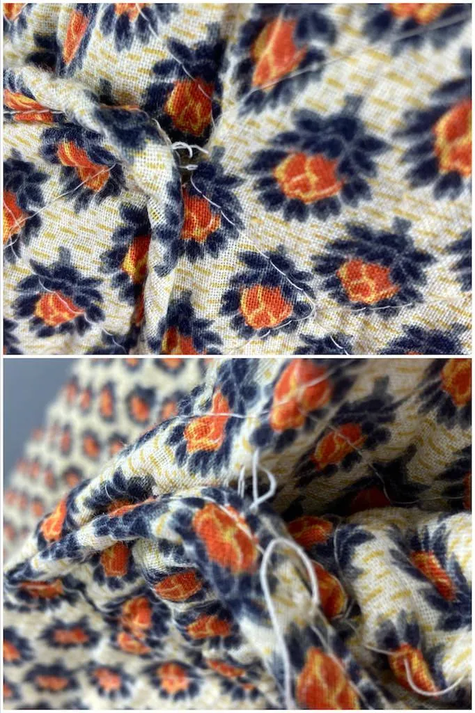 Vintage Quilted Cotton Robe