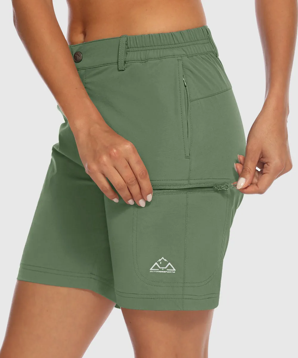 Women's Quick Dry Lightweight Stretchy Cargo Shorts